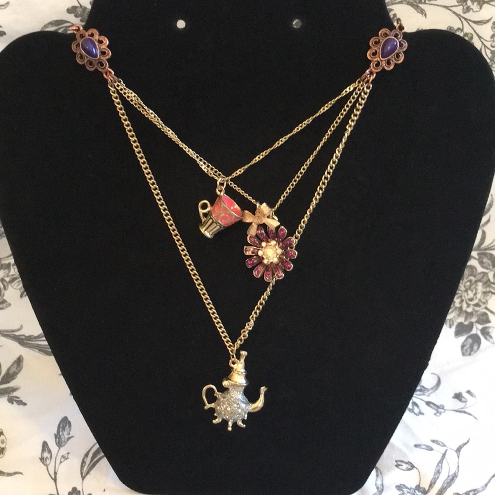 Betsey Johnson Tea Party Necklace.